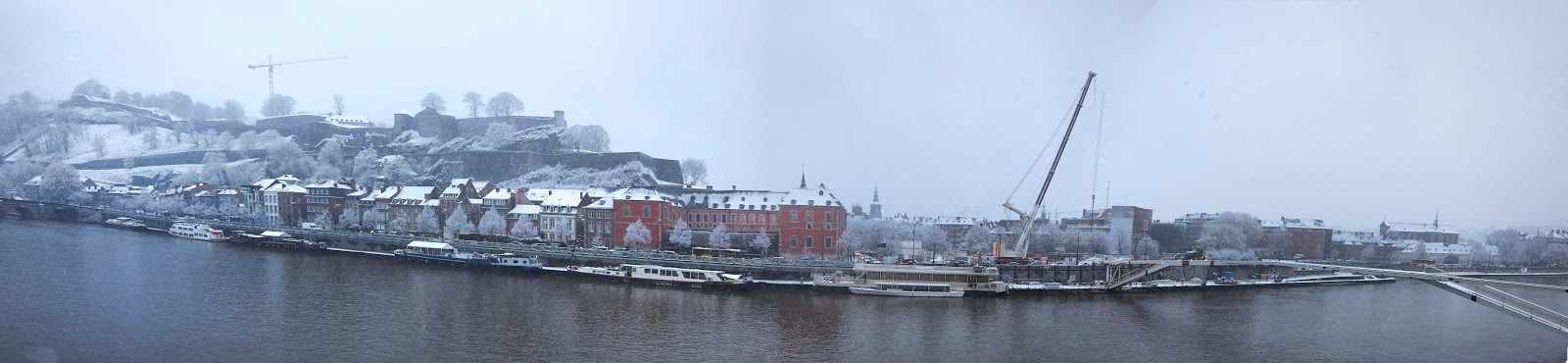 Namur sous la neige